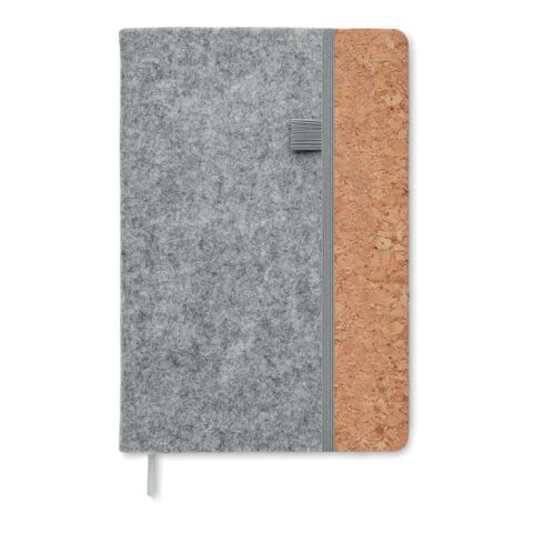 Carnet A5 en liège RPET gris | sans marquage | non disponible | non disponible | non disponible