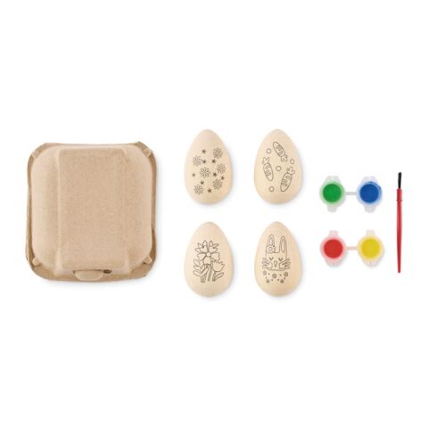 Set de peinture d&#039;oeufs en bois bois | sans marquage | non disponible | non disponible | non disponible