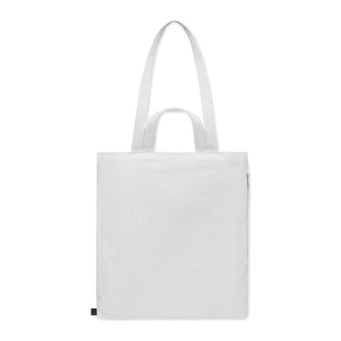 Sac shopping en coton recyclé blanc | sans marquage | non disponible | non disponible | non disponible