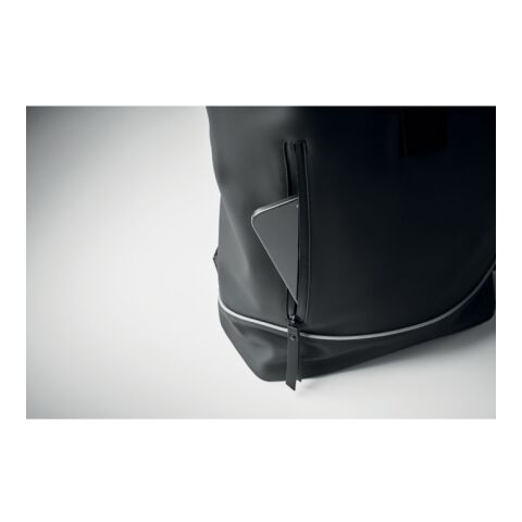 Sac à dos en PU pour ordinateur noir | sans marquage | non disponible | non disponible