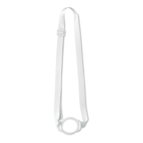 Lanyard porte-gobelet 6cm blanc