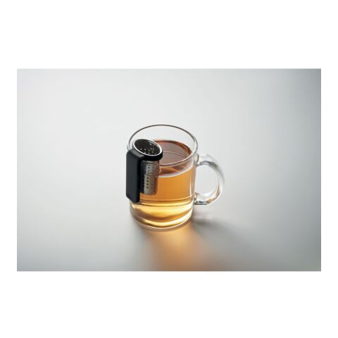 Infuseur à thé avec crochet noir | sans marquage | non disponible | non disponible