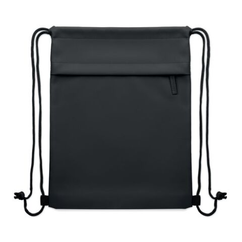 Sac à cordon en 600D RPET noir | sans marquage | non disponible | non disponible | non disponible