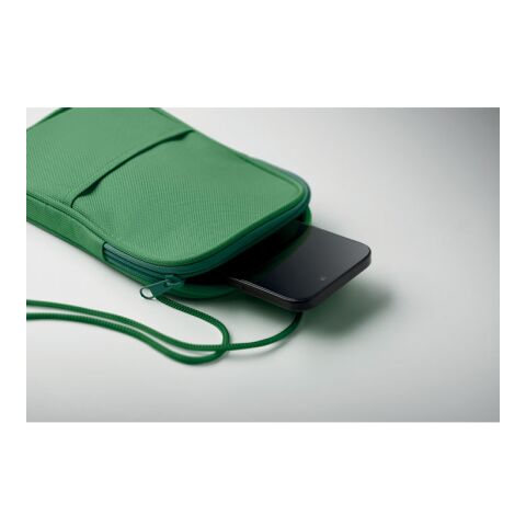 Pochette de voyage RPET vert
