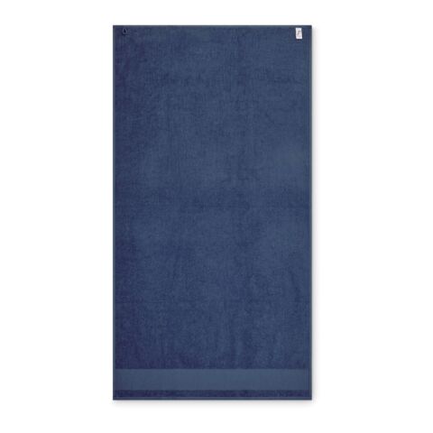 Serviette de bain en coton bleu