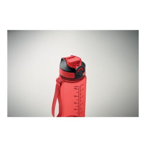 Bouteille de sport 700ml MO2792-27 rouge transparent | sans marquage | non disponible | non disponible | non disponible