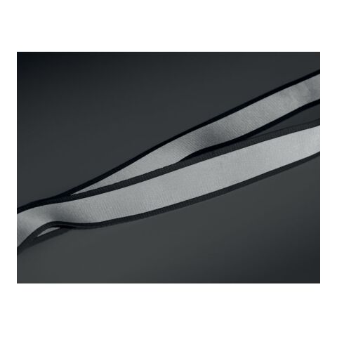 Lanyard réfléchissant en RPET noir | sans marquage | non disponible | non disponible | non disponible