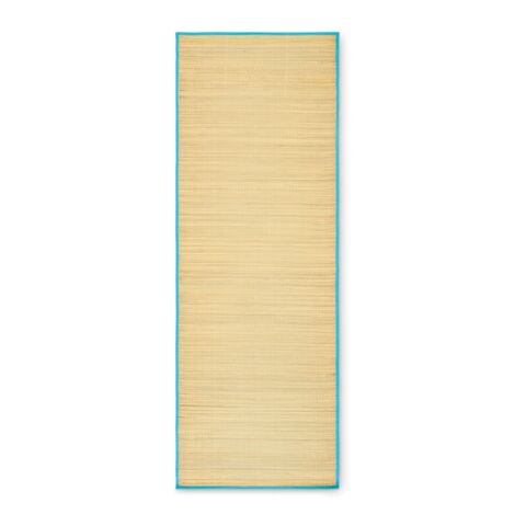 Natte plage paille naturelle turquoise | sans marquage | non disponible | non disponible | non disponible