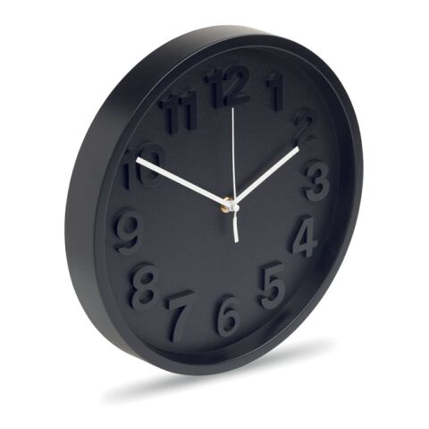 Horloge murale en PP noir | sans marquage | non disponible | non disponible | non disponible