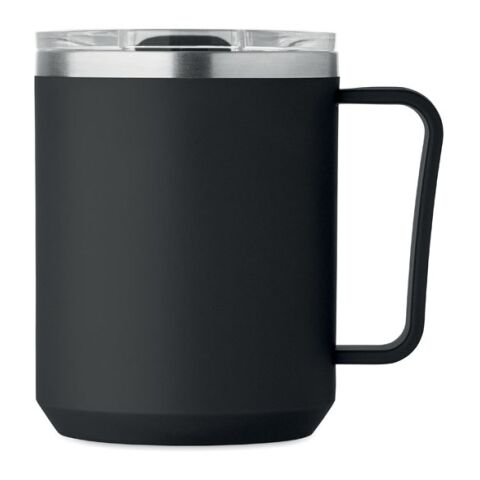 Mug double paroi 400ml noir | sans marquage | non disponible | non disponible