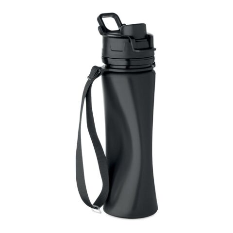 Bouteille de sport en silicone noir | sans marquage | non disponible | non disponible | non disponible