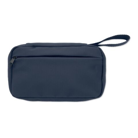 Trousse de toilette 600D RPET Marine foncé | sans marquage | non disponible | non disponible | non disponible