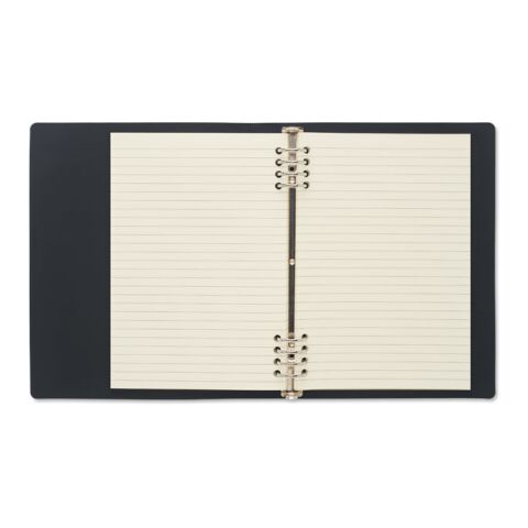 Cahier A5 rechargeable en PU noir