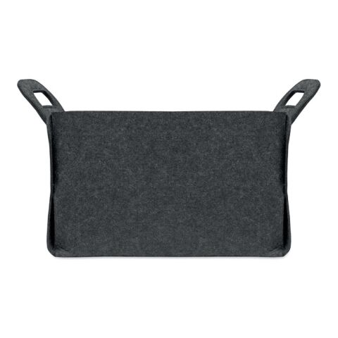 Panier pliable en feutre RPET gris foncé