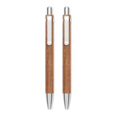 Set de stylos et crayons bois