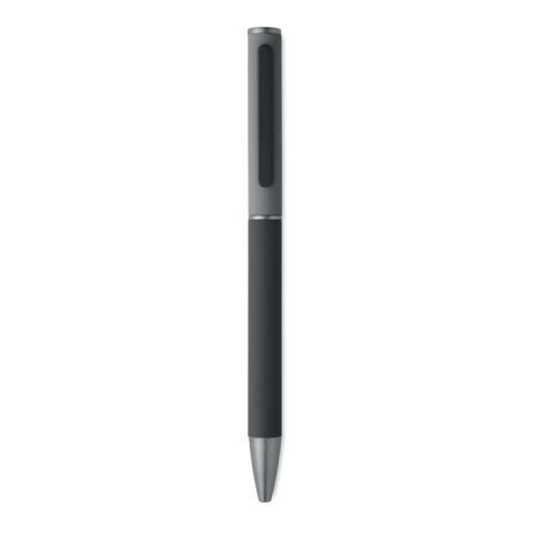 Stylo bille twist en alu recyclé noir