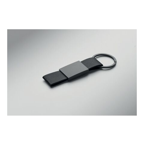 Set stylo à bille et porte-clés en noir