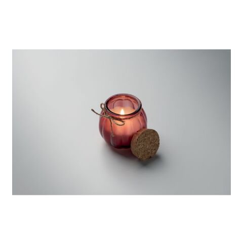 Bougie vanille cire végétale rouge