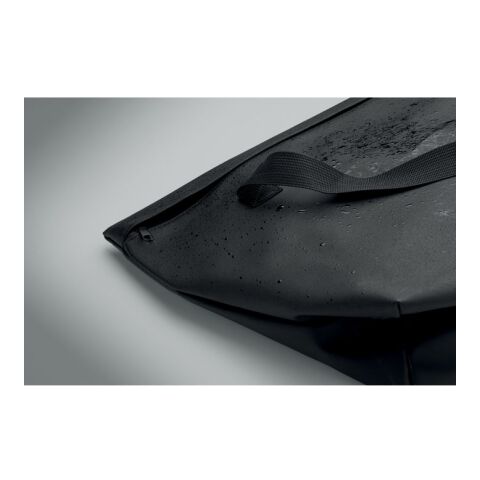 Shopping bag pour vélo en PU noir