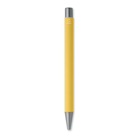 Stylo bille aluminium recyclé jaune