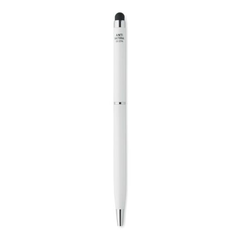 Stylo stylet antibactérien blanc | sans marquage | non disponible | non disponible