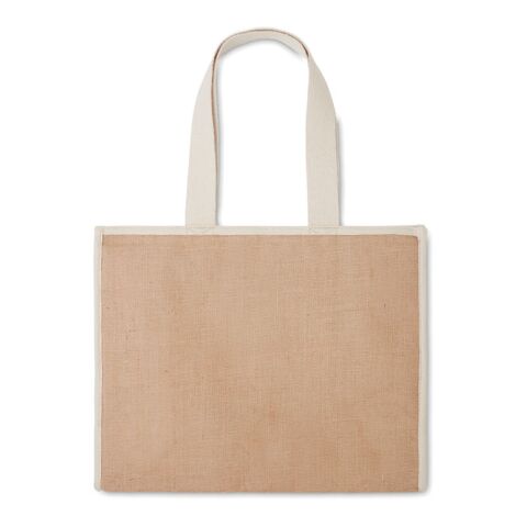 Sac shopping en toile et jute beige | sans marquage | non disponible | non disponible | non disponible