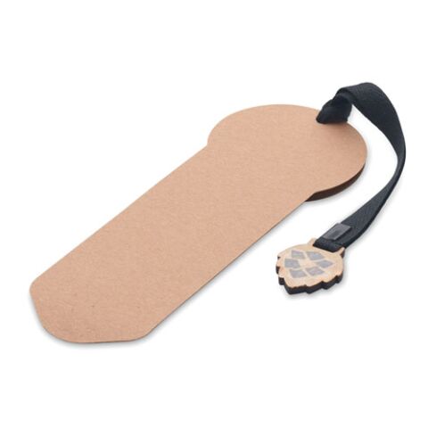 Un marque page personnalisé écologique beige | sans marquage | non disponible | non disponible