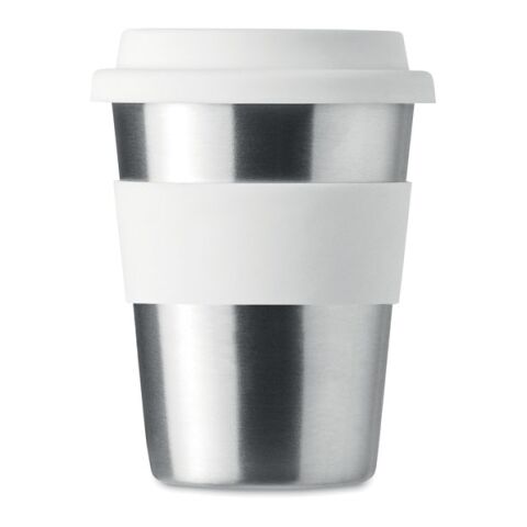Gobelet en acier inox. 350ml blanc | sans marquage | non disponible | non disponible
