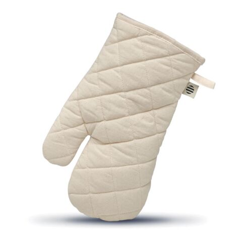 Gant de cuisine en coton organi beige | sans marquage | non disponible | non disponible | non disponible