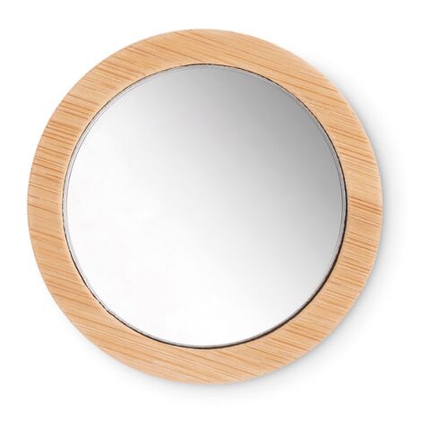 Miroir de poche en bambou bois | sans marquage | non disponible | non disponible | non disponible