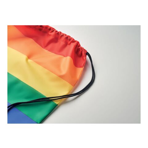 Sac à cordon arc-en-ciel RPET multicolore | sans marquage | non disponible | non disponible | non disponible