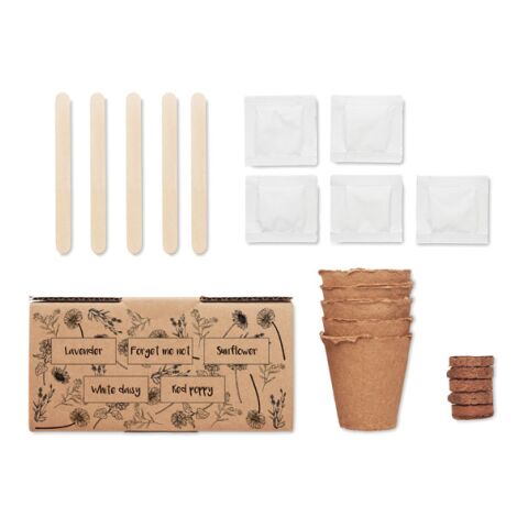 Kit de culture de fleurs beige | sans marquage | non disponible | non disponible | non disponible