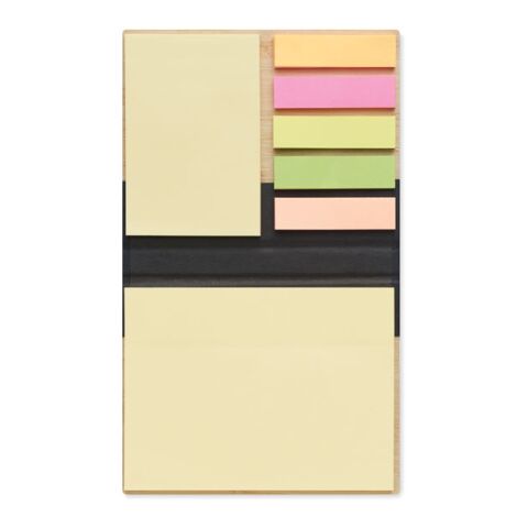 Notes adhésives housse en bambou noir | sans marquage | non disponible | non disponible | non disponible