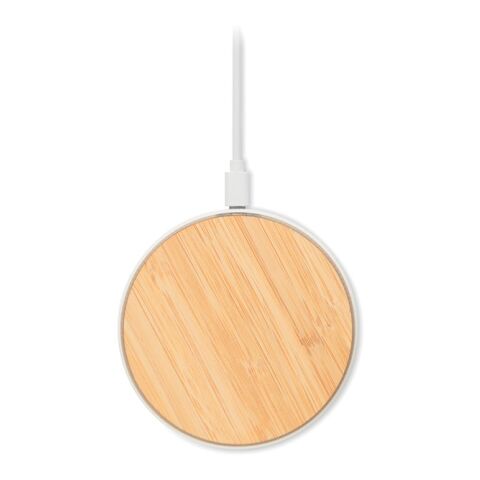 Chargeur sans fil 10W en bambou bois | sans marquage | non disponible | non disponible | non disponible