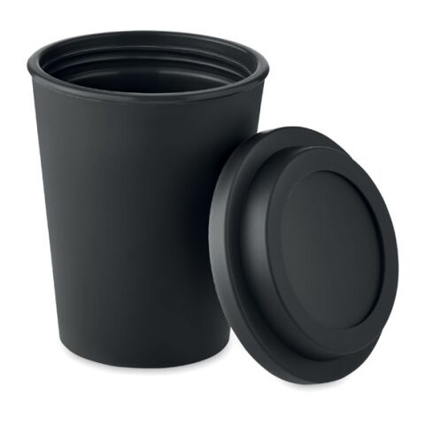 Gobelet double paroi PP 300 ml noir | sans marquage | non disponible | non disponible