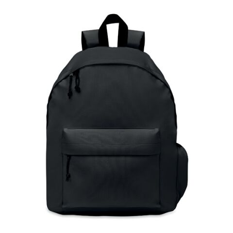 600D RPET polyester backpack noir | sans marquage | non disponible | non disponible | non disponible