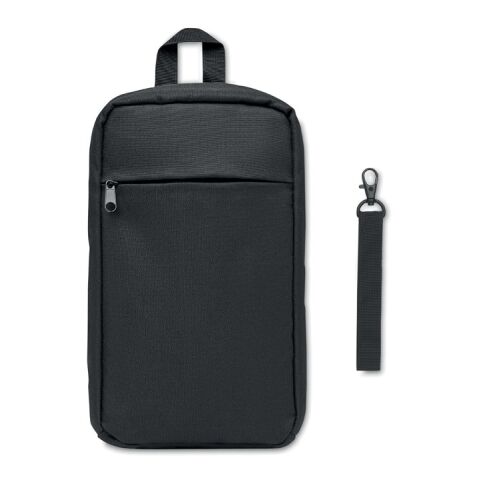 Cross chest bag in 600D Rpet noir | sans marquage | non disponible | non disponible | non disponible