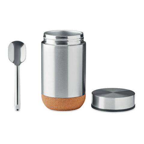 Double wall storage jar 400 ml argent mate | sans marquage | non disponible | non disponible | non disponible