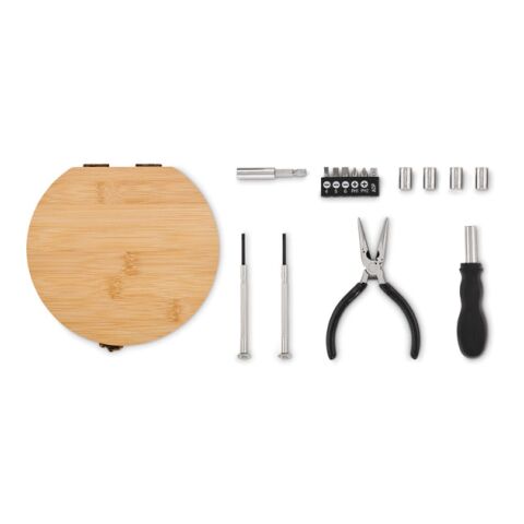 15 piece tool set bamboo case bois | sans marquage | non disponible | non disponible | non disponible