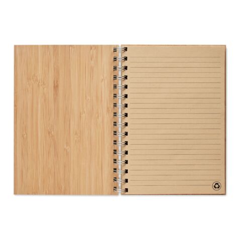 A5 ring bound Bamboo notebook bois | sans marquage | non disponible | non disponible