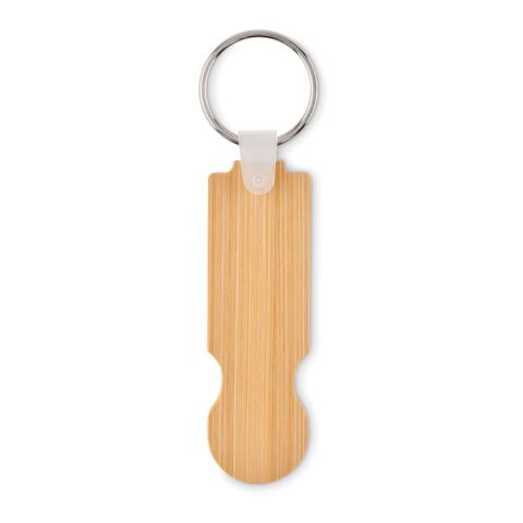 Bamboo euro token key ring bois | sans marquage | non disponible | non disponible