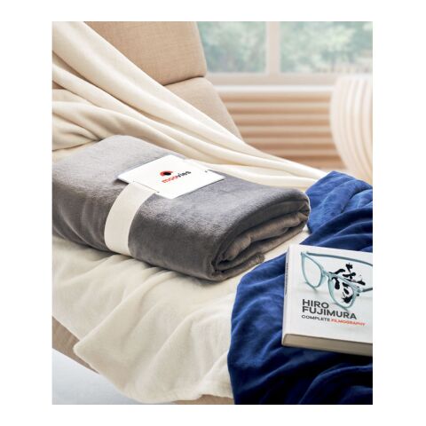 RPET fleece blanket 280 gr/m² gris foncé | sans marquage | non disponible | non disponible | non disponible