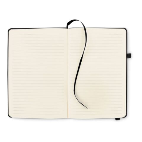 Recycled PU A5 lined notebook noir | sans marquage | non disponible | non disponible | non disponible