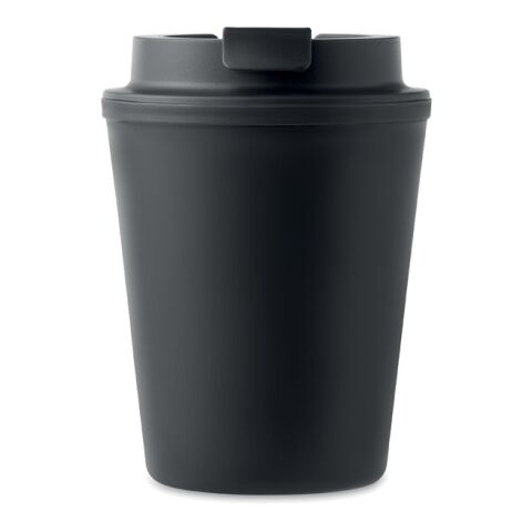 Recycled PP tumbler 300 ml noir | sans marquage | non disponible | non disponible