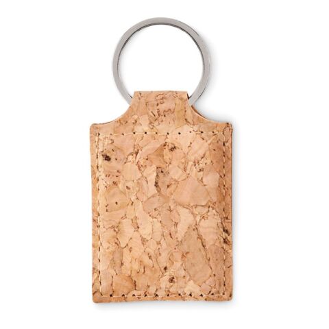 Rectangular cork key ring beige | sans marquage | non disponible | non disponible