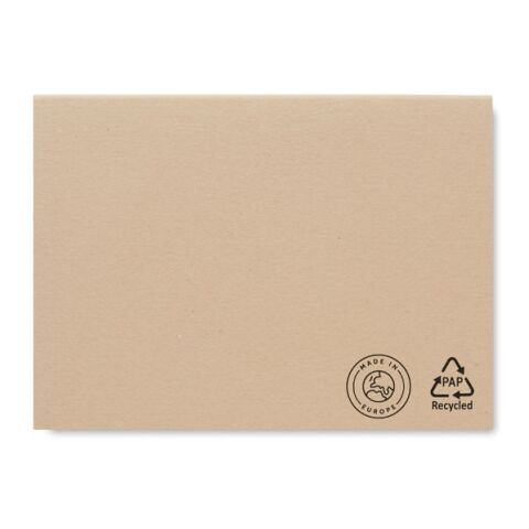 Recycled paper memo set beige | sans marquage | non disponible | non disponible | non disponible