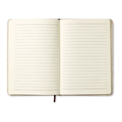 Carnet A6 avec 96 pages toile beige | sans marquage | non disponible | non disponible | non disponible