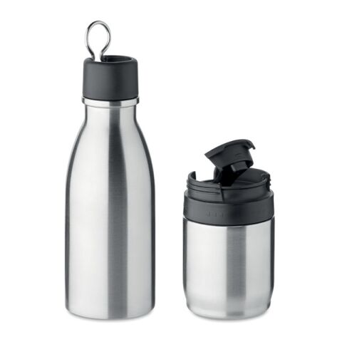 Bouteille double paroi 500ml argent mate | sans marquage | non disponible | non disponible | non disponible
