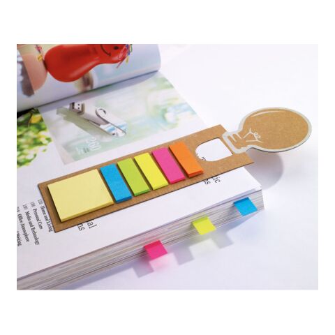 Signet avec stickers mémo beige | sans marquage | non disponible | non disponible | non disponible