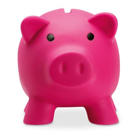 Tirelire cochon PVC fuchsia | sans marquage | non disponible | non disponible